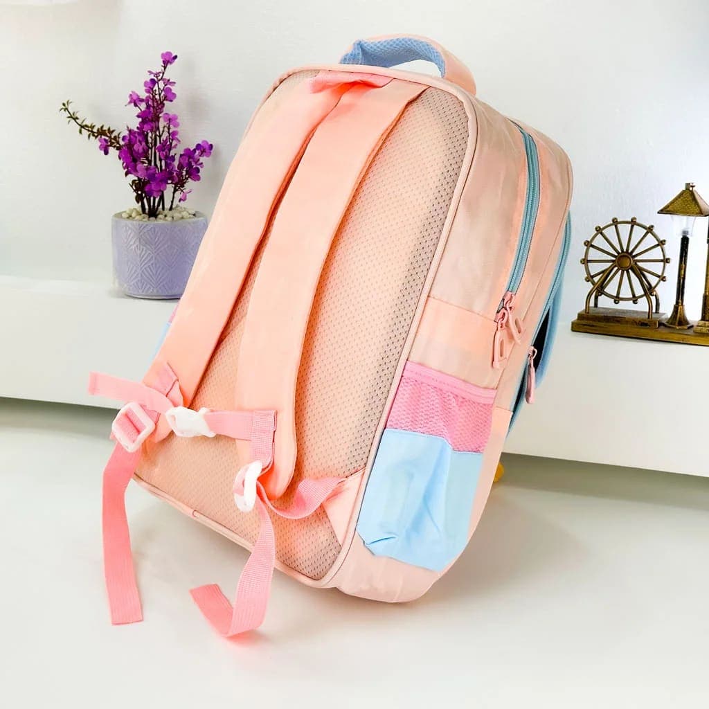 Sac à Dos pour Enfants avec Trousse Assortie 2605 Rose – حقيبة ظهر مدرسية للأطفال مع مقلمة وردي 2