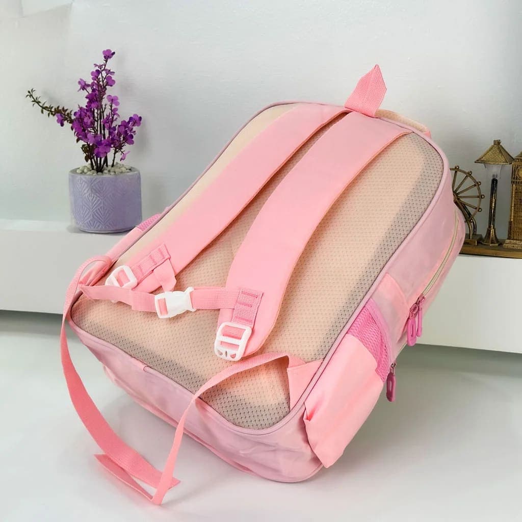 Sac à Dos pour Enfants avec Trousse Assortie 2504 Rose – حقيبة ظهر مدرسية للأطفال مع مقلمة وردي 5