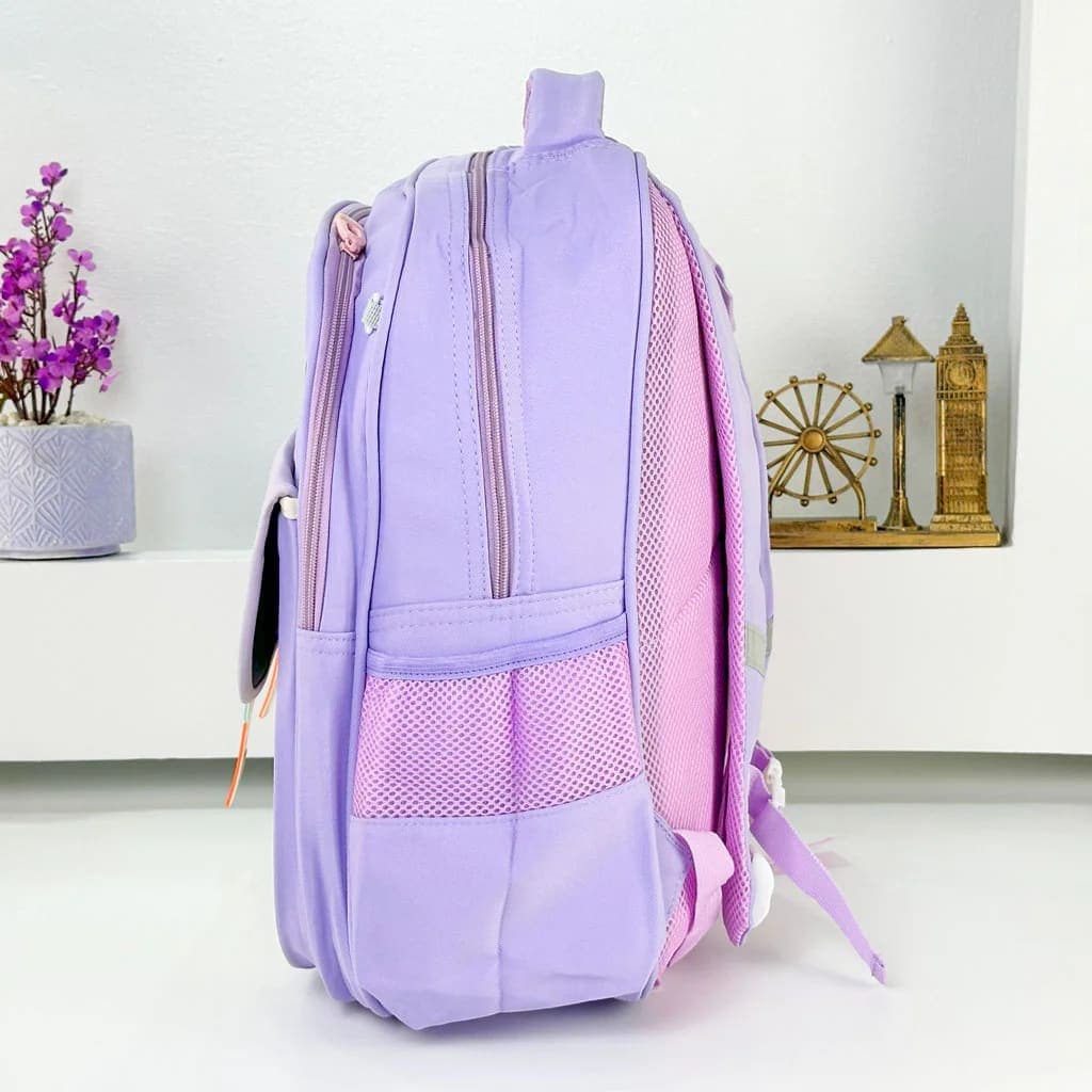 Sac à Dos pour Enfants avec Trousse Assortie KBAG Mauve – حقيبة ظهر مدرسية للأطفال مع مقلمة بنفسجي 5