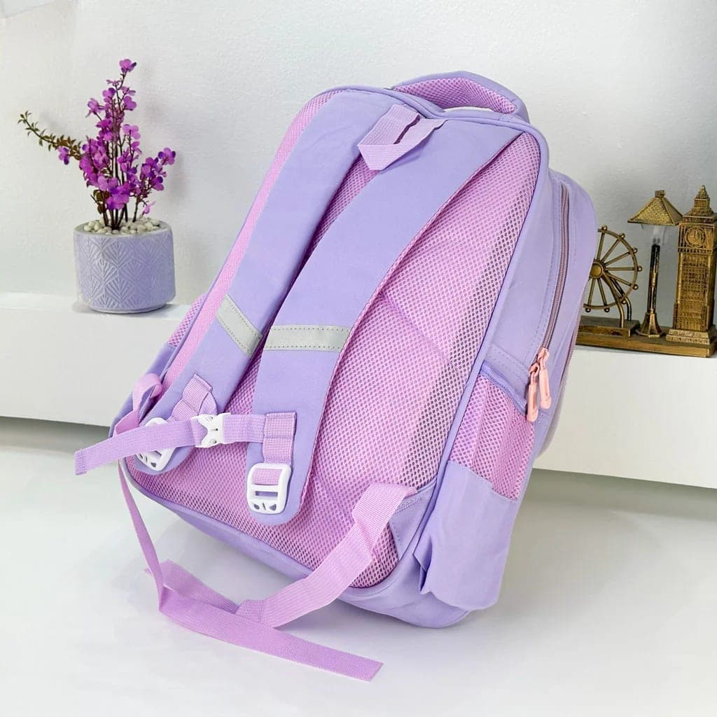 Sac à Dos pour Enfants avec Trousse Assortie KBAG Mauve – حقيبة ظهر مدرسية للأطفال مع مقلمة بنفسجي 6