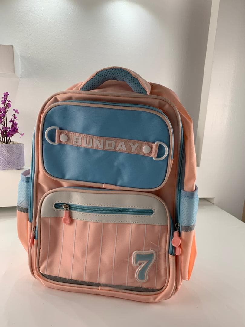 Sac à Dos Scolaire pour Enfants SUNDAY Rose – حقيبة ظهر مدرسية للأطفال وردي 5