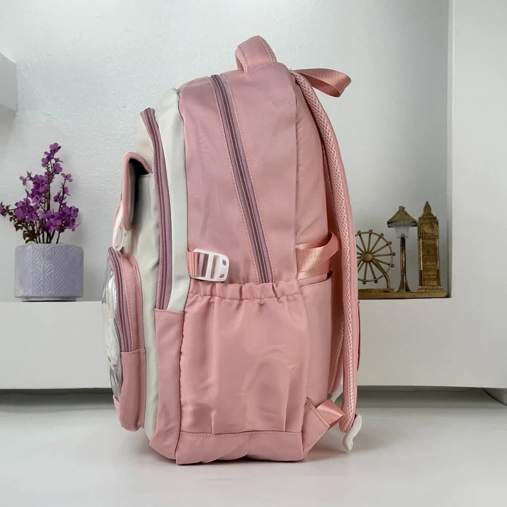 Sac à Dos Scolaire pour Enfants Style Kawaii BoShiKai Rose – حقيبة ظهر مدرسية للأطفال وردي 2
