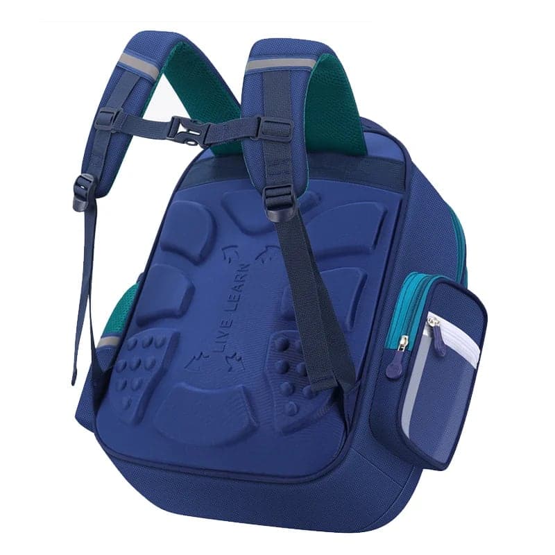 Sac à Dos Enfant pour École primaire de Haute Qualité Bleu et Vert – حقيبة ظهر مدرسية للأطفال أزرق وأخضر 5