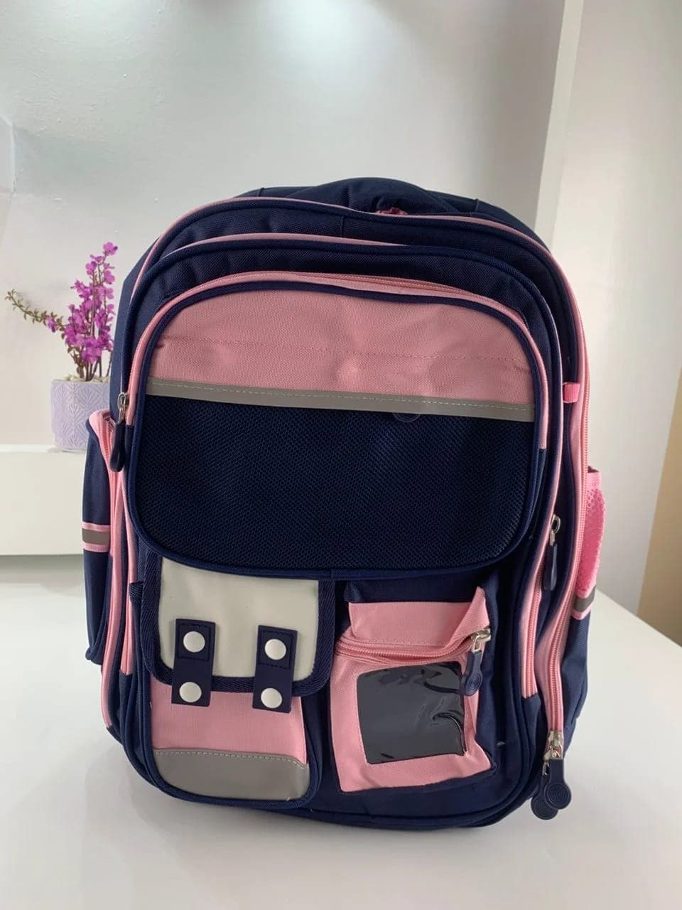 Sac à Dos Enfant pour École primaire de Haute Qualité Bleu et Rose – حقيبة ظهر مدرسية للأطفال أزرق ووردي 4