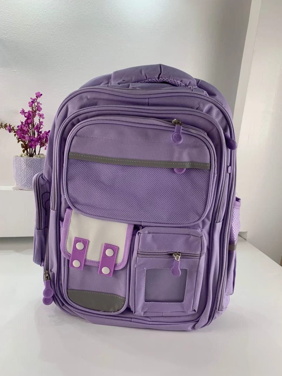 Sac à Dos Enfant pour École primaire de Haute Qualité Mauve – حقيبة ظهر مدرسية للأطفال بنفسجي 6