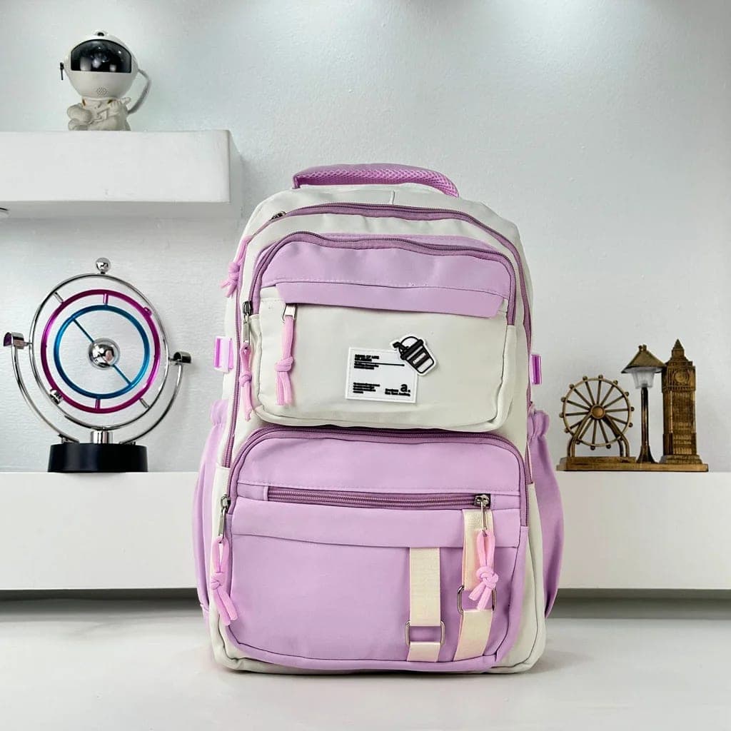 Sacs à dos d’école Style Décontracté Milkshake Mauve – حقيبة ظهر مدرسية بنفسجي 2