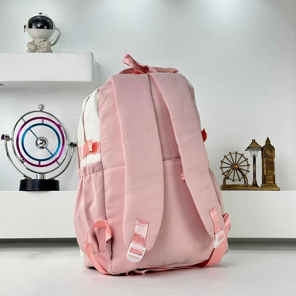 Sacs à dos d’école Style Décontracté Milkshake Rose – حقيبة ظهر مدرسية وردي 3