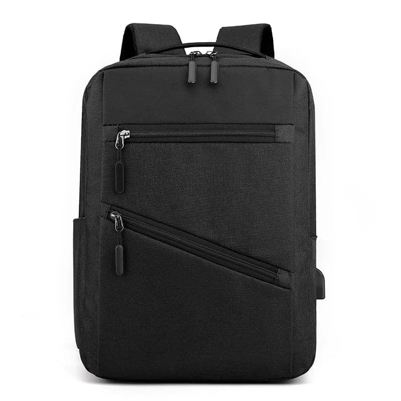 Sac à dos homme avec sac bandoulière et trousse 3en1 noir 127772-5 – محفظة ظهر رجالية 3 قطع أسود 2