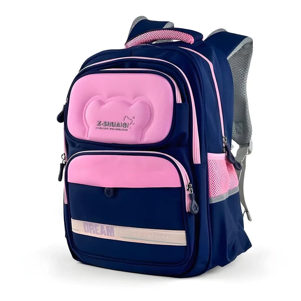 Sac à Dos Scolaire Orthopédique pour Enfants X-SHUAIQI Rose et Bleu – محفظة مدرسية للأطفال وردي وأزرق 2