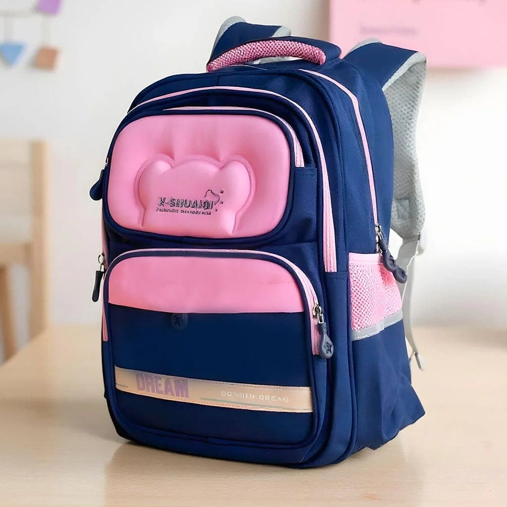Sac à Dos Scolaire Orthopédique pour Enfants X-SHUAIQI Rose et Bleu – محفظة مدرسية للأطفال وردي وأزرق 3