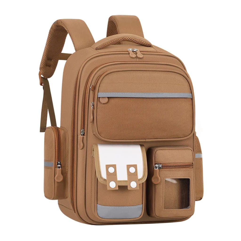 Sac à Dos Enfant pour École primaire de Haute Qualité Marron – حقيبة ظهر مدرسية للأطفال بني 2