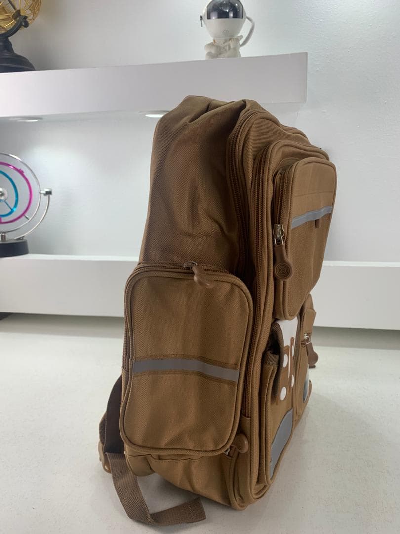 Sac à Dos Enfant pour École primaire de Haute Qualité Marron – حقيبة ظهر مدرسية للأطفال بني 3