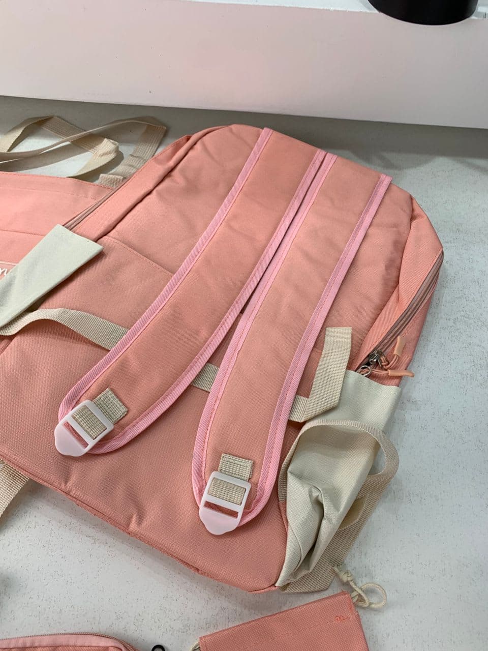 Ensemble de sacs d’école Kawai pour adolescents 5Pcs YISIYUAN Rose – محفظة 5 قطع كاواي وردي 6
