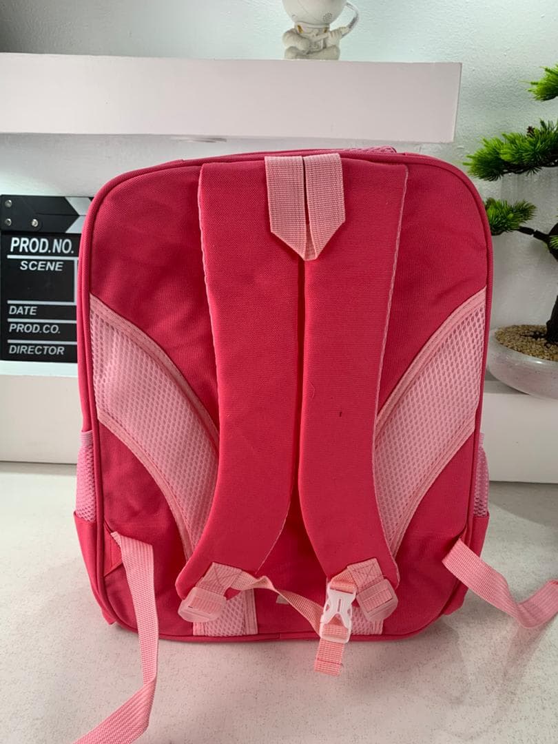Sac à Dos Enfant Space Design Ludique Multi-Poches Rose – حقيبة مدرسية للأطفال لون وردي 5