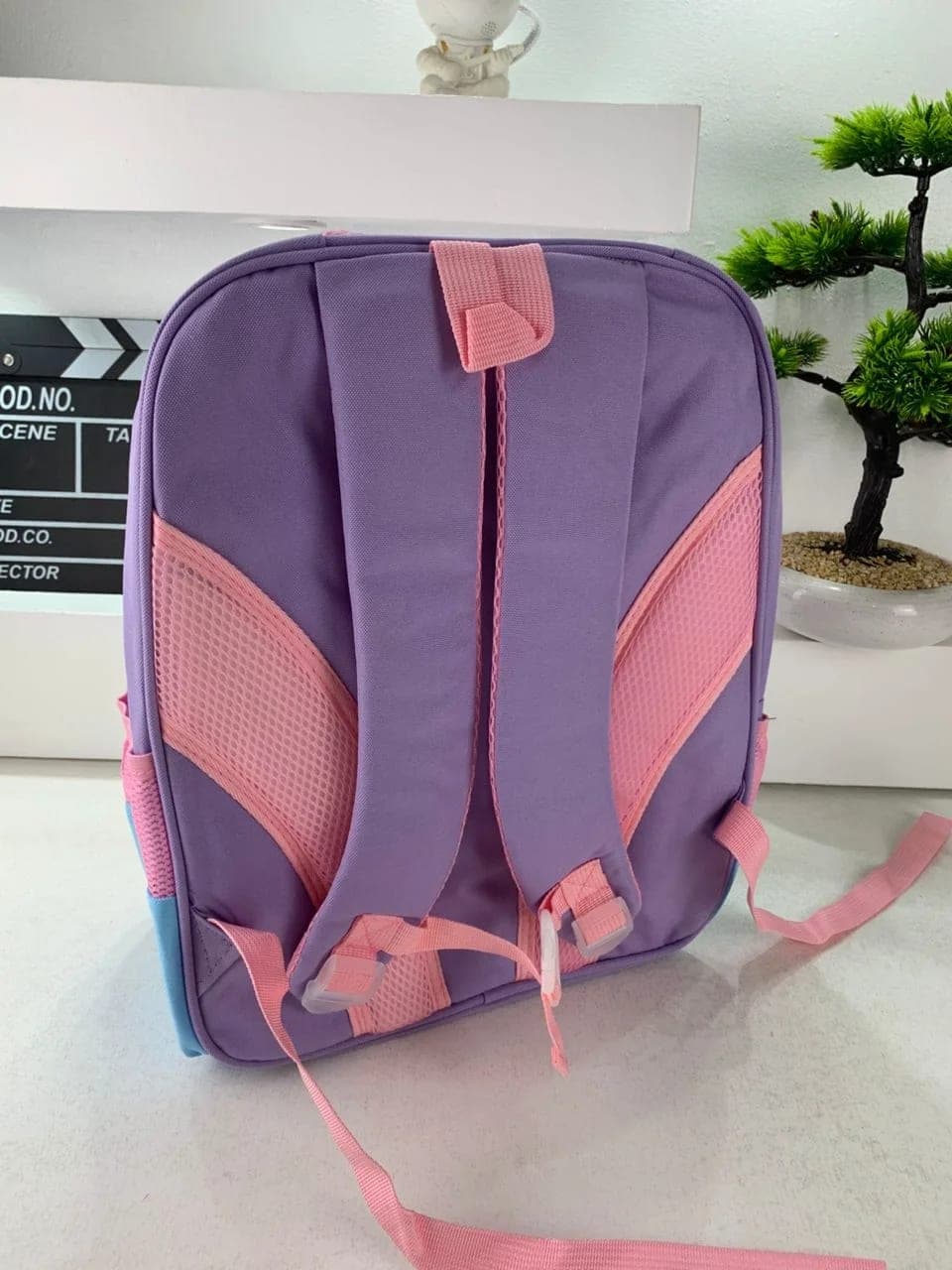 Sac à Dos Enfant Space Design Ludique Multi-Poches Mauve – حقيبة مدرسية للأطفال لون بنفسجي 3