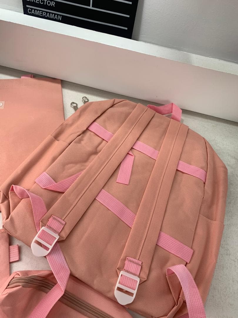 Ensemble de sacs d’école Kawai pour adolescents 4Pcs V3 CLBD Rose – محفظة 4 قطع كاواي وردي 6