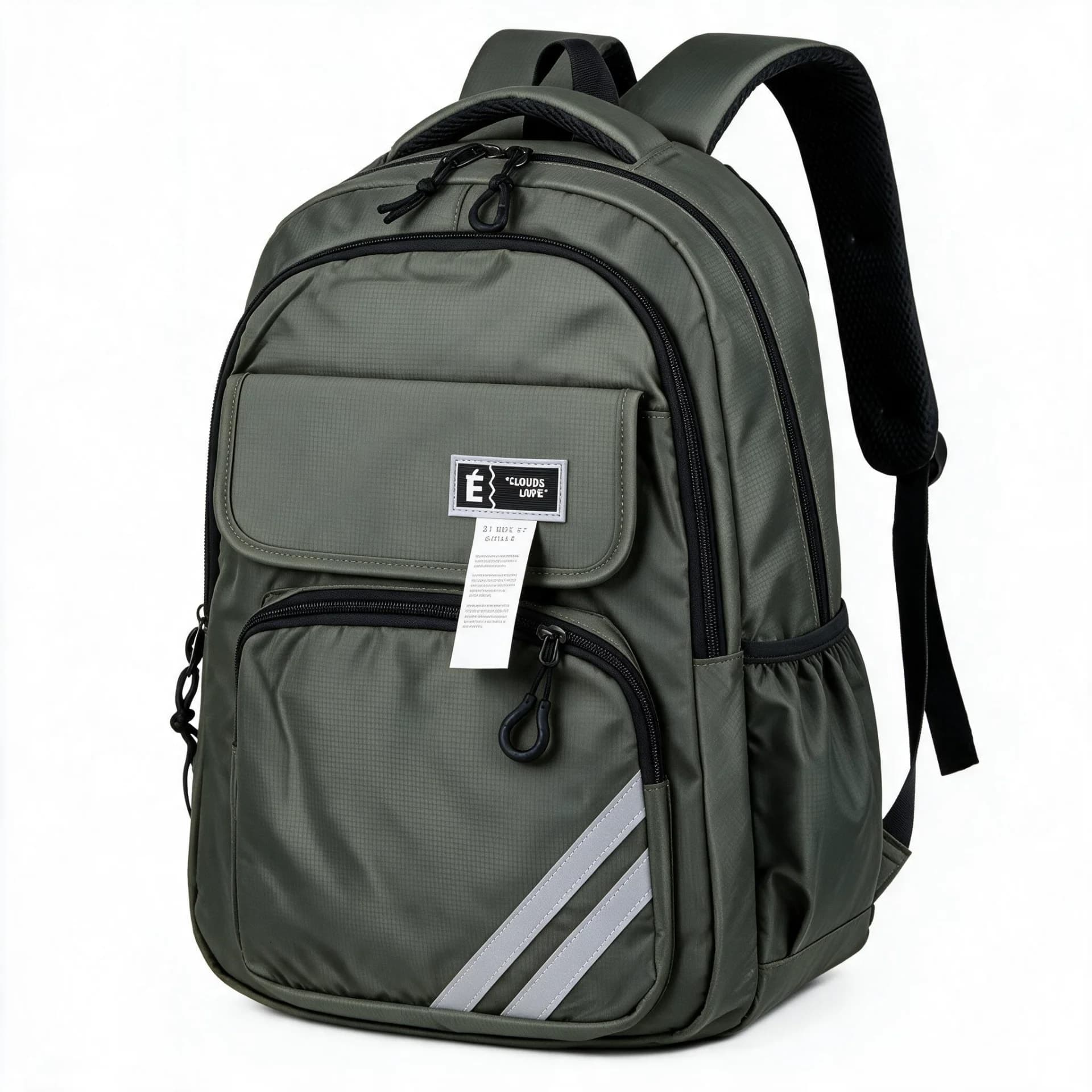 Sac à Dos Sport et Scolaire Multi-Poches Tissu Oxford Résistant et Imperméable SACKDS27V - حقيبة ظهر رياضية ومدرسية متعددة الجيوب مع عواكس ضوئية 2