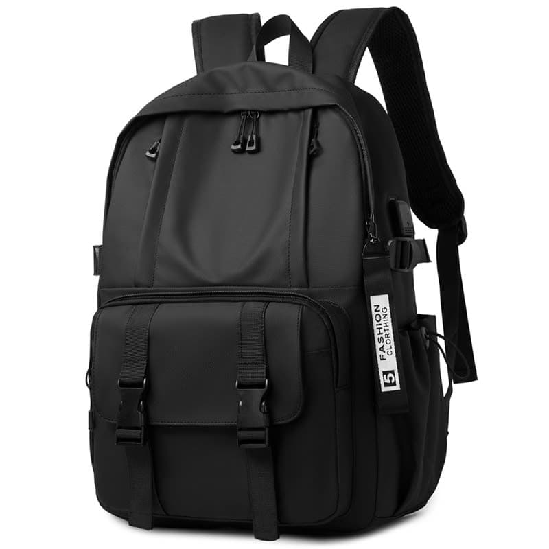 Sac à Dos Ergonomique et Imperméable Port USB Intégré Noir SACHM02N - حقيبة ظهر متعددة الوظائف للعمل والسفر مع منفذ شحن 3
