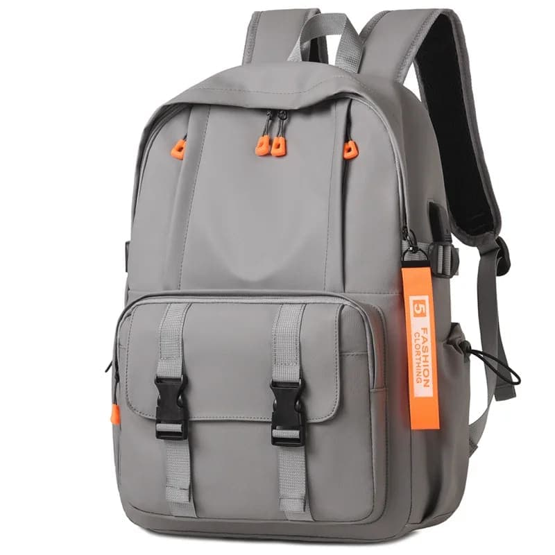 Sac à Dos Ergonomique et Imperméable Port USB Intégré Gris SACHM02G - حقيبة ظهر متعددة الوظائف للعمل والسفر مع منفذ شحن