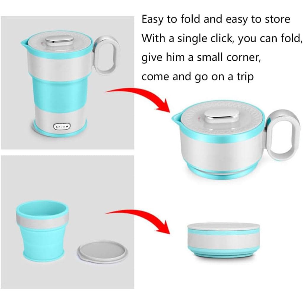 Bouilloire Électrique Pliable en Silicone Alimentaire avec Gobelet Pliable – غلاية مياه قابلة للطي ومحمولة 4