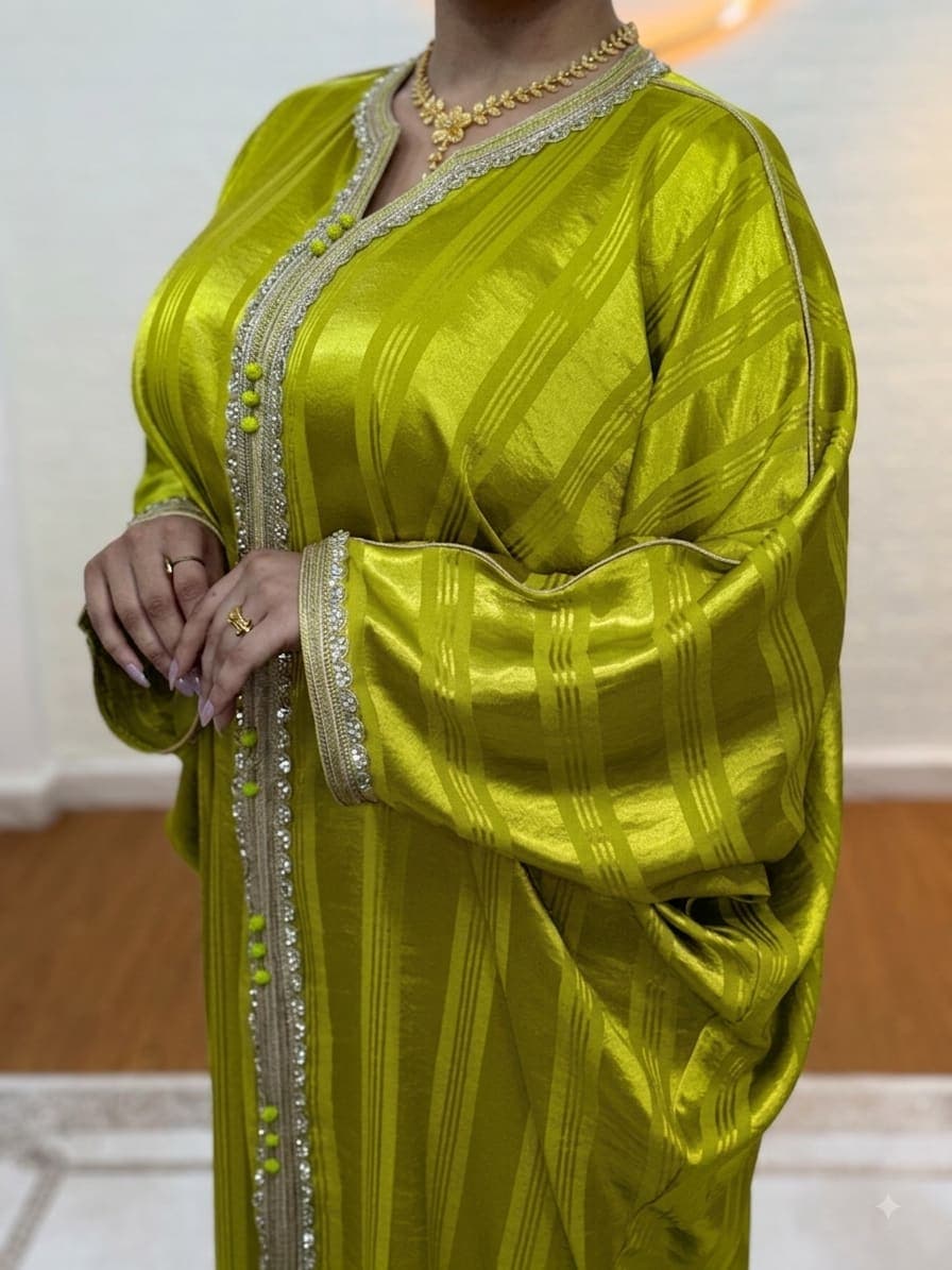 Chauve souris caftan vert  2