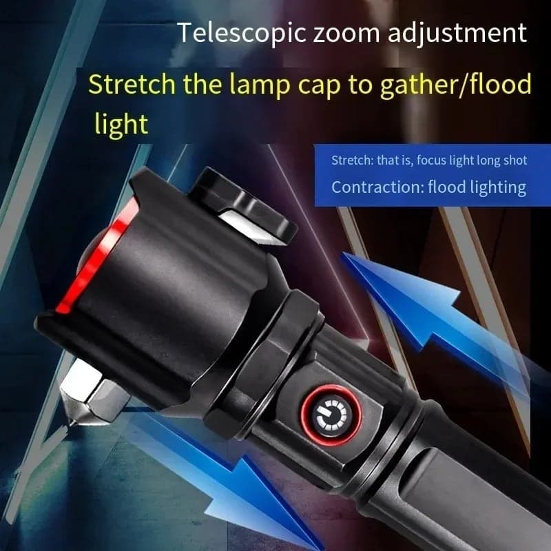 Lampe Torche Multifonctionnel LED Puissante Rechargeable par USB Avec PowerBank – طورش عالي السطوع 2