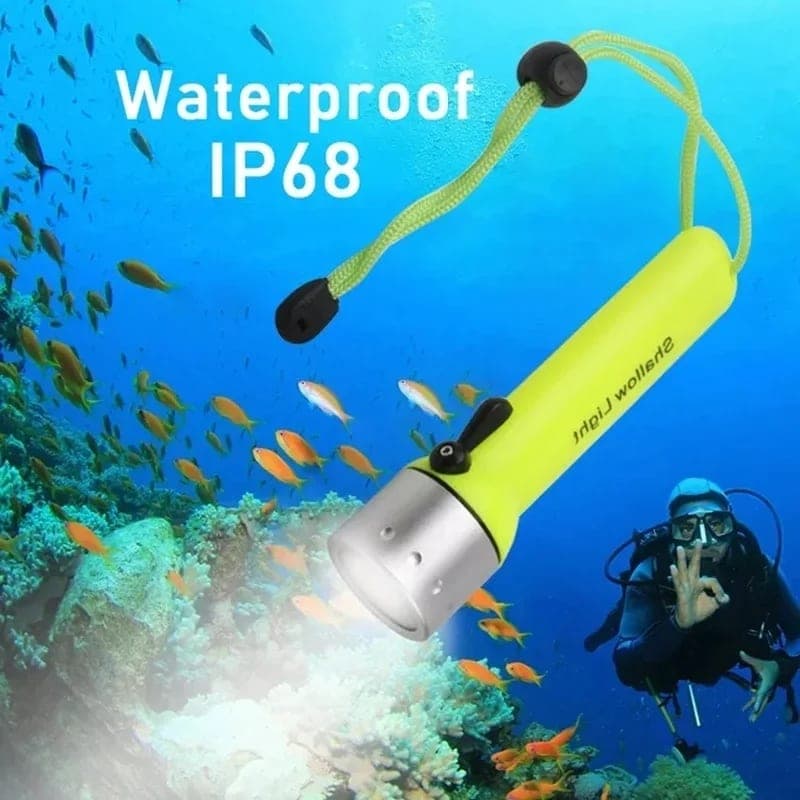 Torche LED professionnelle étanche pour plongée sous-marine 2