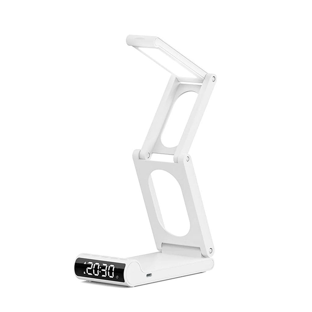 Lampe de bureau rechargeable sans fil avec réveil LED et power bank 5000 mAh – مصباح مكتب ومصباح مع شاحن متنقل 2