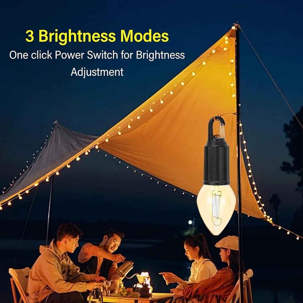Lampes rechargeables avec crochet à clip, 3 modes d'éclairage 5