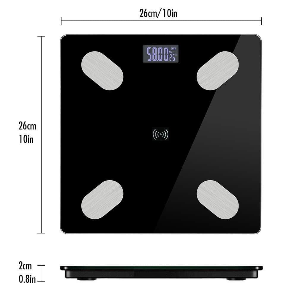 ميزان الجسم الذكي (Smart Scale) عالي الدقة – متابعة الوزن والبيانات الصحية عبر الهاتف (يتحمل حتى 180 كغ) 3