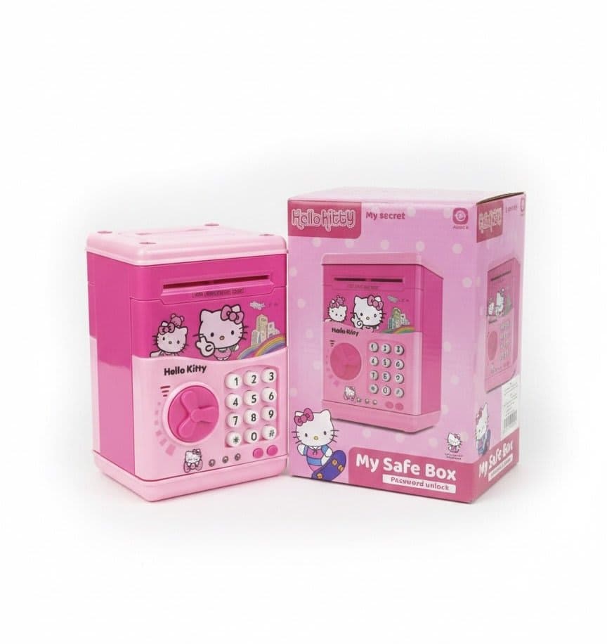 خزنة hello kitty الإلكترونية الذكية – حصالة تفاعلية برمز سري لتعليم الأطفال التوفير بكل سعادة 3