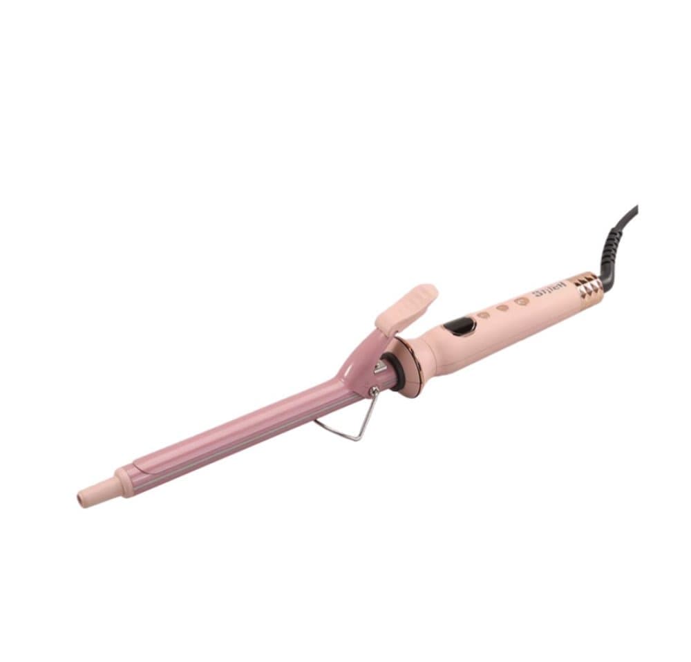 مجموعة ENZO KERATIN THERAPY الوردي - مكواة فرد التيتانيوم ومكواة تجعيد 19 ملم 2