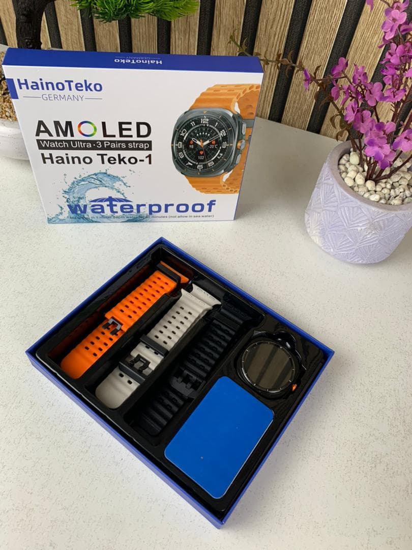 Smart Watch Haino Teko-1 Écran Amoled avec 3 Bracelets intégré – ساعة ذكية أصلية 6