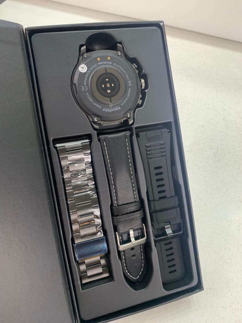 Smart Watch Haino Teko RW-60 MAX avec Lampe Torche et 3 Bracelets – ساعة ذكية أصلية 4