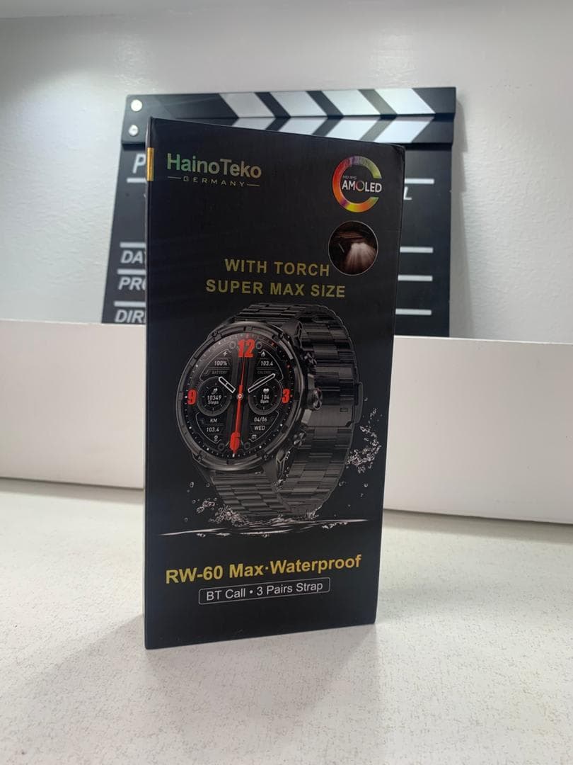 Smart Watch Haino Teko RW-60 MAX avec Lampe Torche et 3 Bracelets – ساعة ذكية أصلية 2