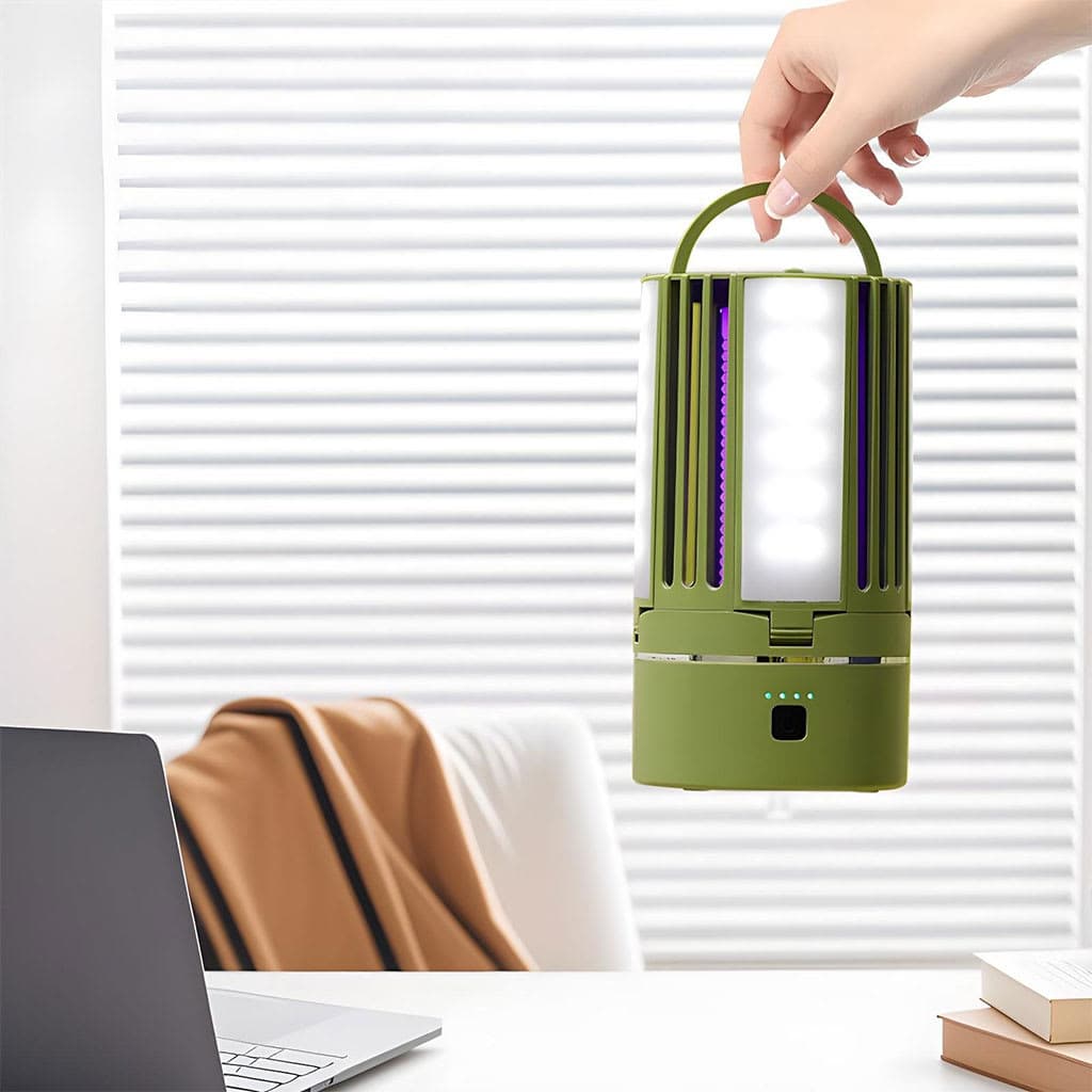 Lampe Anti-Moustique Rechargeable 2 en 1 – مصباح عالي سطوع وصاعق ناموس 3