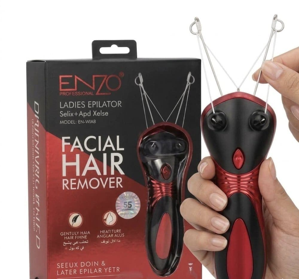 آلة إزالة شعر الوجه بالخيط الكهربائية من ENZO Professional - بشرة ناعمة كالحرير في دقائق 2
