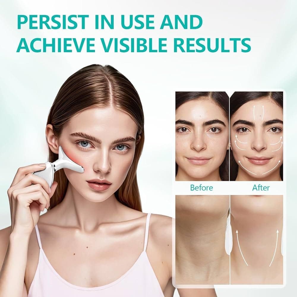 جهاز شد الرقبة والوجه بتقنية LED و Microcurrent – مدلك &amp;amp;quot;V-Face&amp;amp;quot; الاحترافي 6