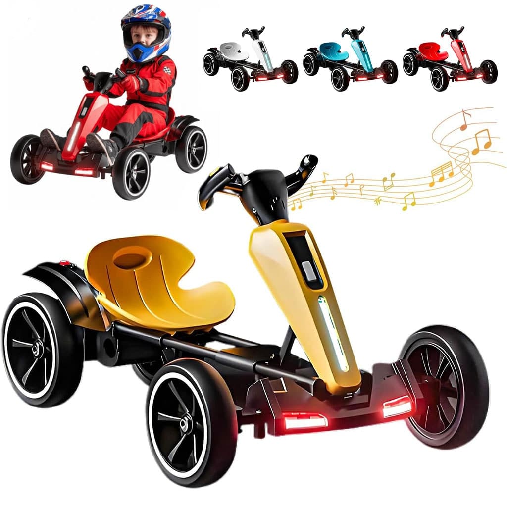 Voiture karting électrique pliable 12V pour enfants avec marche arrière – سيارة سباق كهربائية للأطفال 4