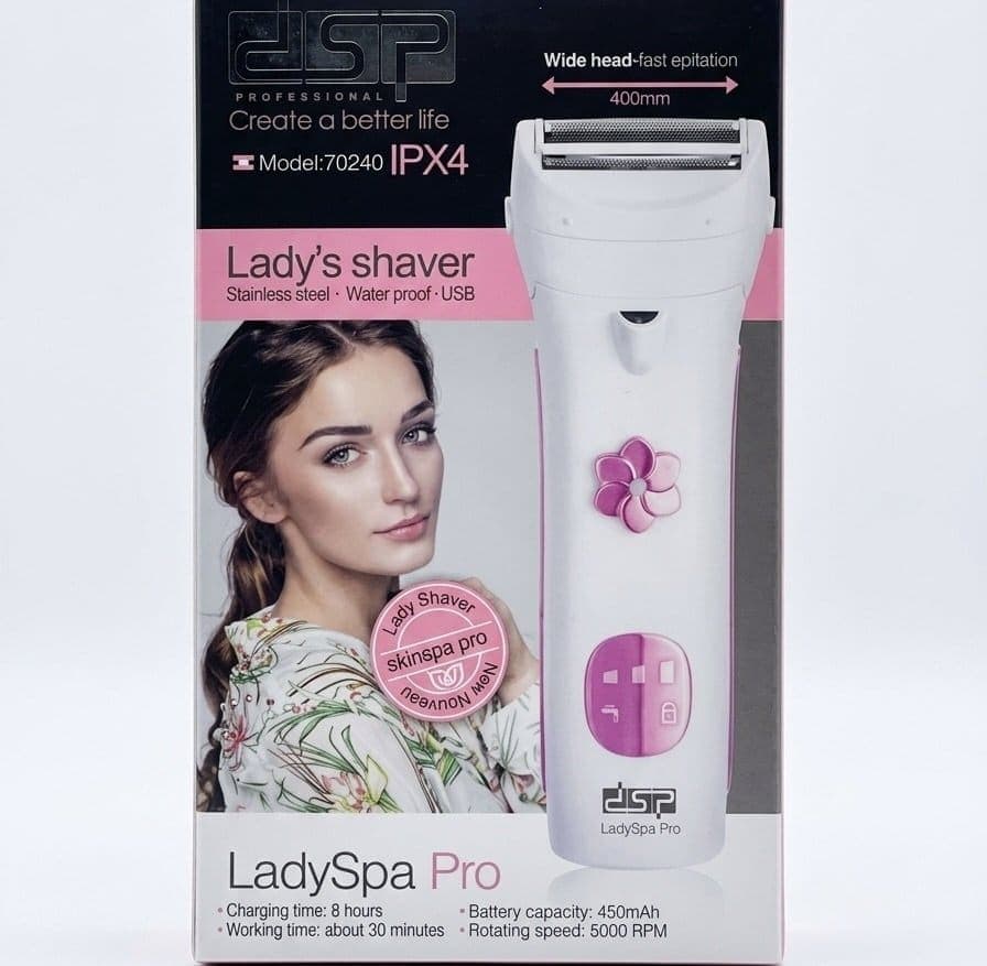 ماكينة الحلاقة النسائية LadySpa Pro من DSP - حلاقة ناعمة، آمنة ومقاومة للماء 2