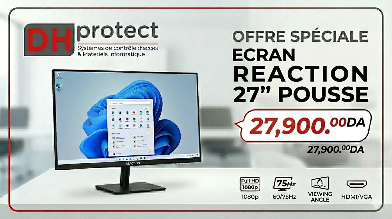 ECRAN REACTION 27'' POUSSE