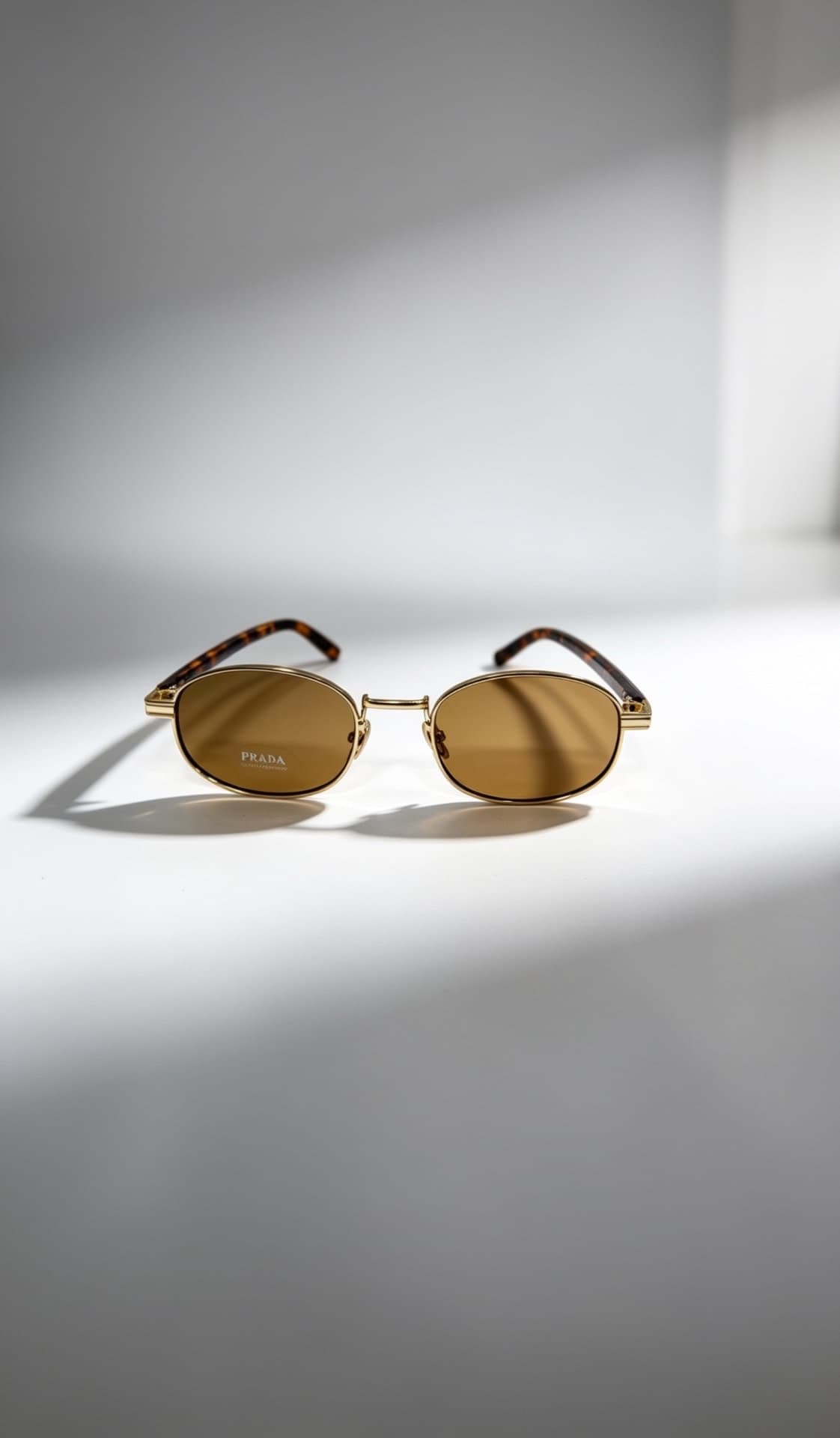نظارات Prada Vintage Gold 🕶️✨