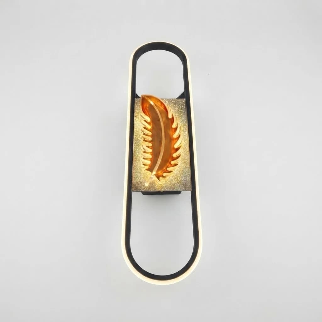 applique murale LED moderne plume