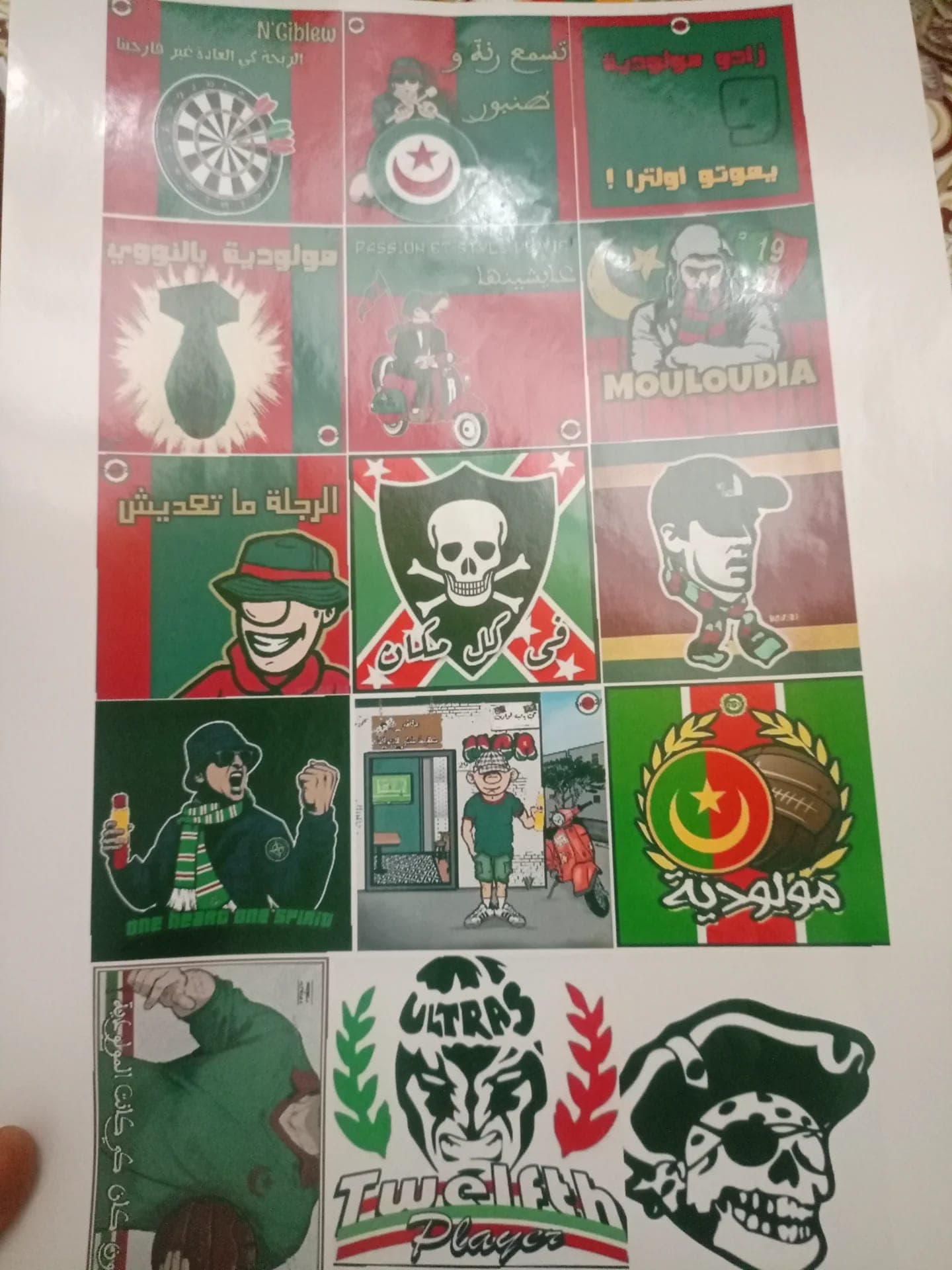 Stickers Mouloudia