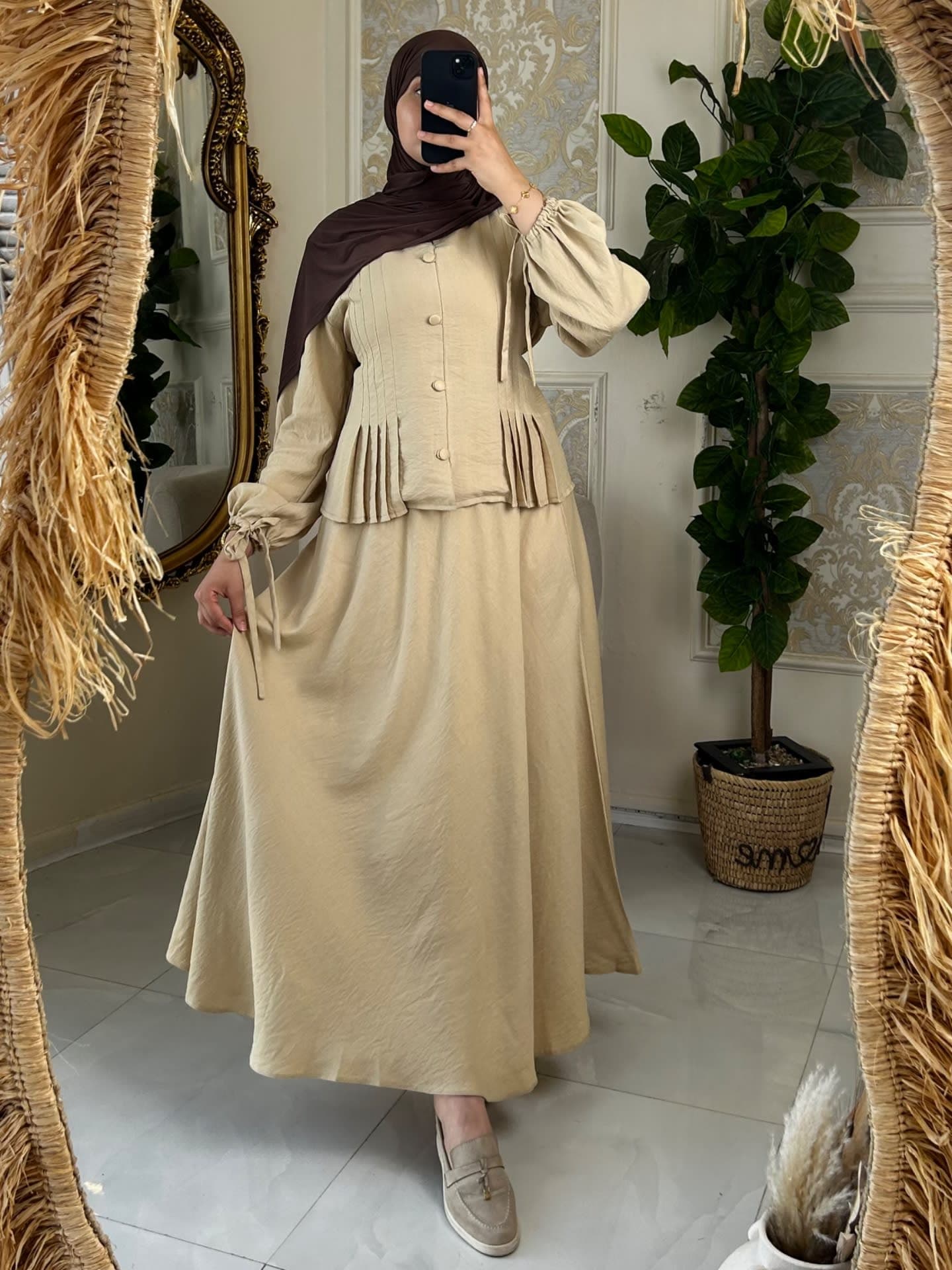 Ensemble Rosa beige