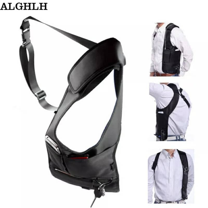 Sacoche sous-bras Anti-vol Multi-Poche Design Élégant Pour Voyage Quotidien