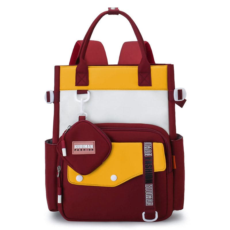 Ensemble de sacs d’école Kawai pour Enfants 2Pcs Avec Pochette Rouge – محفظة 2 قطع كاواي مع محفظة صغيرة أحمر