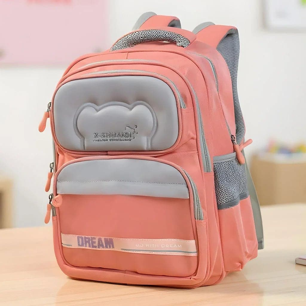 Sac à Dos Scolaire Orthopédique pour Enfants X-SHUAIQI Rose – محفظة مدرسية للأطفال وردي