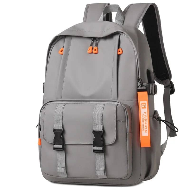 Sac à Dos Ergonomique et Imperméable Port USB Intégré Gris SACHM02G - حقيبة ظهر متعددة الوظائف للعمل والسفر مع منفذ شحن