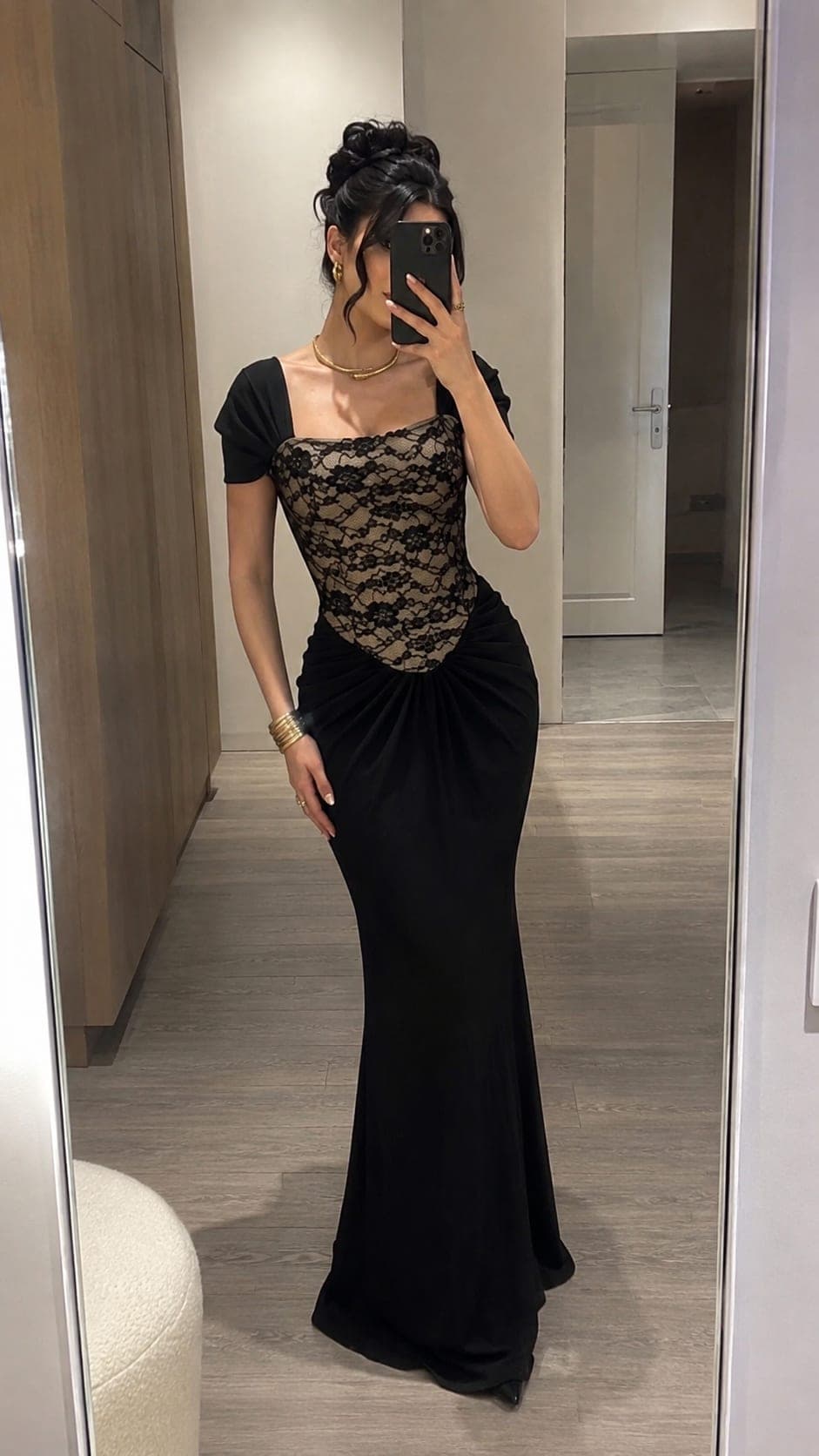 فستان أسود طويل🖤